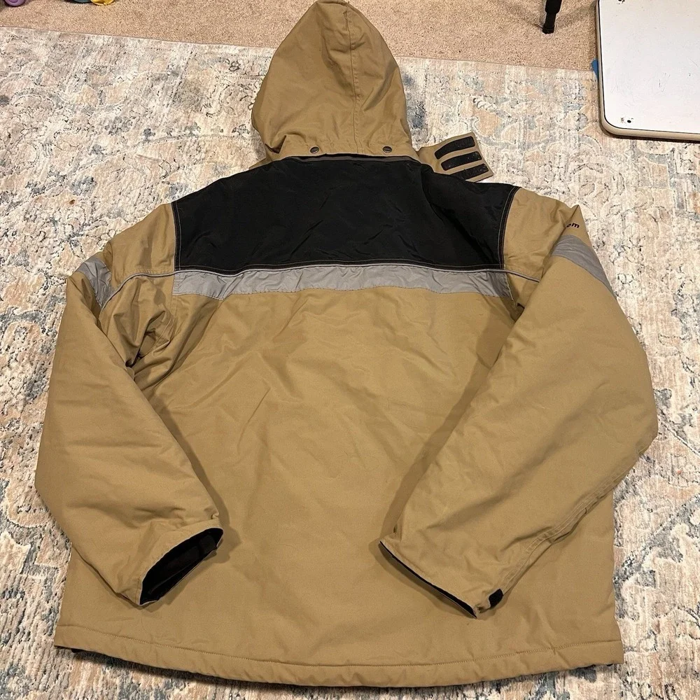UHaul Men's Full Zip Jacket Coat Reflective Hooded Insulated 4XL Employee U-haul